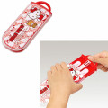 Japan Sanrio Chopsticks 16.5cm & Spoon & Fork with Case - Hello Kitty / Bear - 2