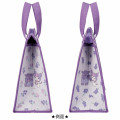Japan Sanrio Insulated Cooler Lunch Bag - Kuromi / Purple Flora - 3