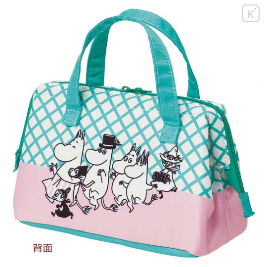 Japan Moomin Insulated Cooler Lunch Bag - Green & Pink - 3