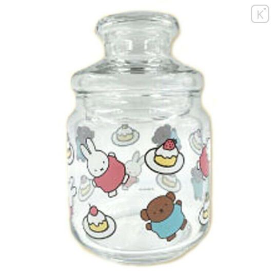 Japan Miffy Jar Glass Storage Container - Miffy & Boris : Dessert - 1