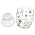 Japan Miffy Jar Glass Storage Container - Miffy & Boris / Flower - 2