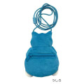 Japan Pokemon Plush Pouch Pochette & Neck Strap - Snorlax - 2