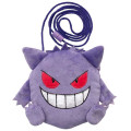 Japan Pokemon Plush Pouch Pochette & Neck Strap - Gengar - 1