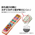Japan San-X Chopsticks 18cm & Spoon with Case - Sumikko Gurashi / Blue & Pink - 3