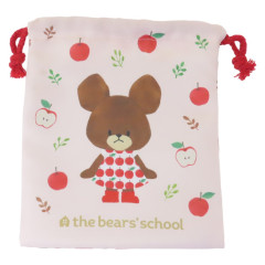 Japan The Bears School Drawstring Bag - Jackie / Apple Red & Pink