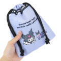 Japan Sanrio Drawstring Bag - Kuromi / Light Purple - 2