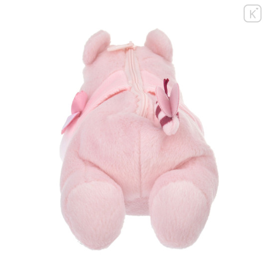 Japan Disney Store Fluffy Plush Pen Case - Pooh / Sakura Series - 5