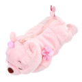 Japan Disney Store Fluffy Plush Pen Case - Pooh / Sakura Series - 7