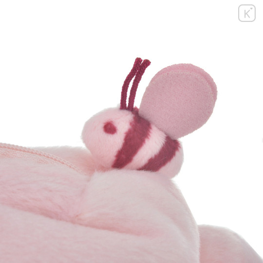 Japan Disney Fluffy Plush Pen Case - Pooh / Sakura Series - 8