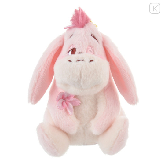 Japan Disney Store Fluffy Plush Keychain - Eeyore : Sakura Series - 1