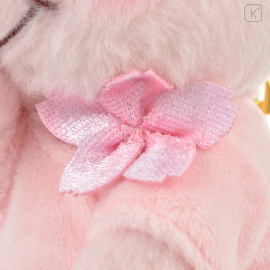 Japan Disney Store Fluffy Plush Keychain - Pooh : Sakura Series - 6