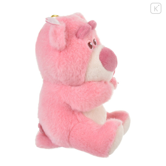 Japan Disney Store Fluffy Plush Keychain - Lotso : Sakura Series - 3