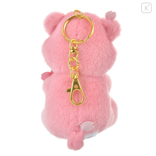 Japan Disney Store Fluffy Plush Keychain - Lotso : Sakura Series - 4