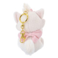 Japan Disney Store Fluffy Plush Keychain - Marie Cat : Sakura Series - 4