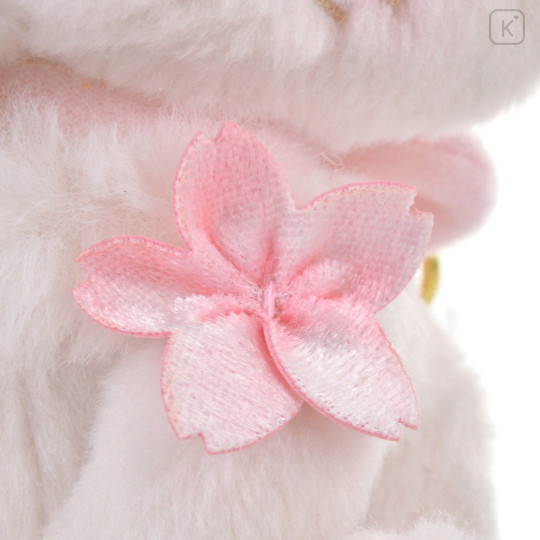 Japan Disney Store Fluffy Plush Keychain - Marie Cat : Sakura Series - 6