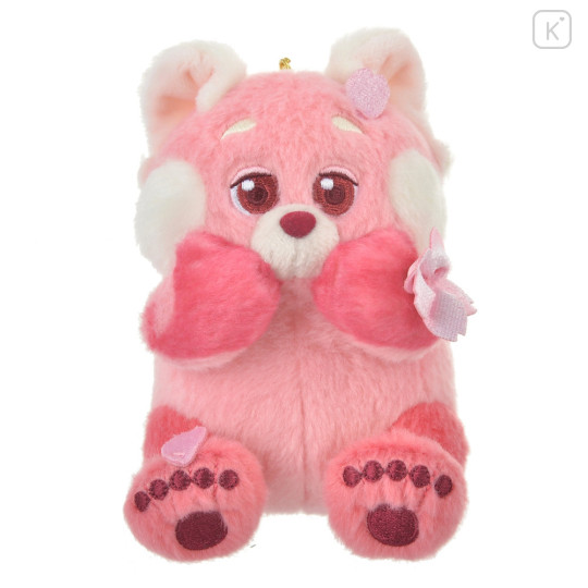 Japan Disney Store Fluffy Plush Keychain - Red Panda Mei / Sakura Series - 1