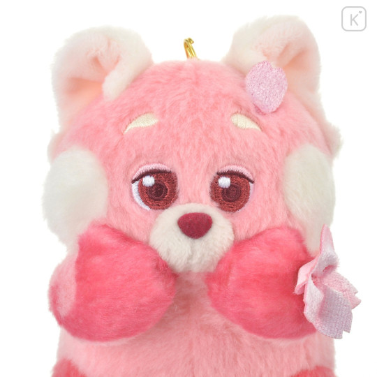 Japan Disney Store Fluffy Plush Keychain - Red Panda Mei / Sakura Series - 5