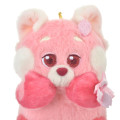 Japan Disney Store Fluffy Plush Keychain - Red Panda Mei / Sakura Series - 5