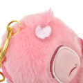 Japan Disney Store Fluffy Plush Keychain - Stitch Hug Scrump : Sakura Series - 8