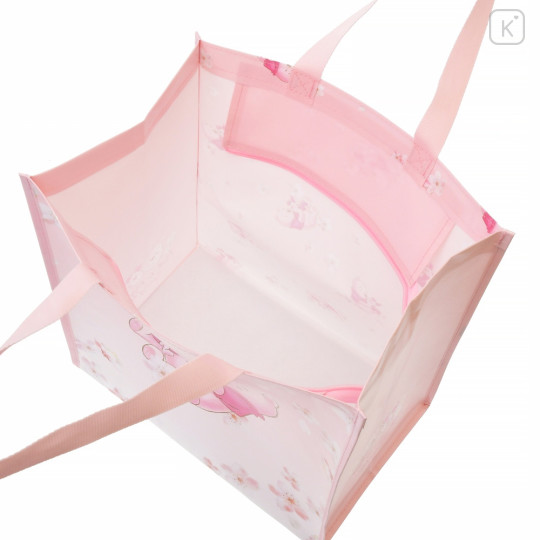 Japan Disney Store Eco Shopping bag (L) - Pooh Hug Piglet / Sakura Series - 8