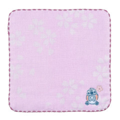 Japan Disney Store Towel Handkerchief - Stitch / Sakura Series