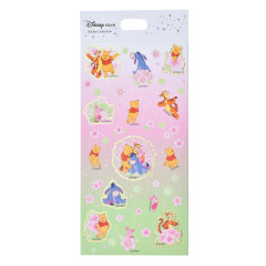 Japan Disney Store Sticker - Pooh / Sakura Series