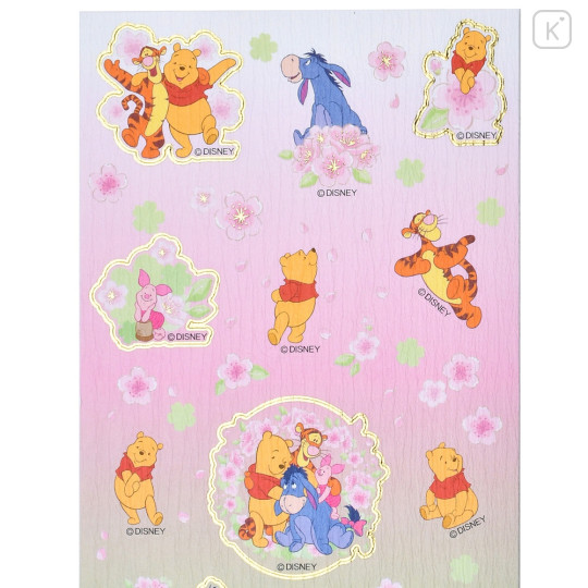 Japan Disney Store Sticker - Pooh / Sakura Series - 3
