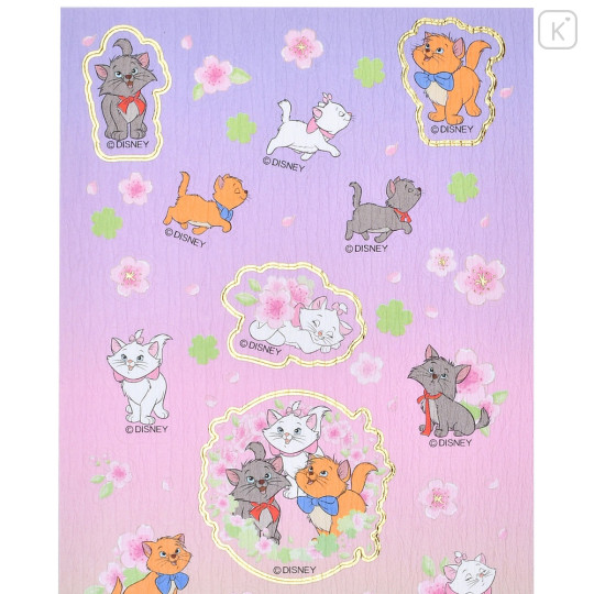 Japan Disney Store Sticker - Marie Cat / Sakura Series - 3