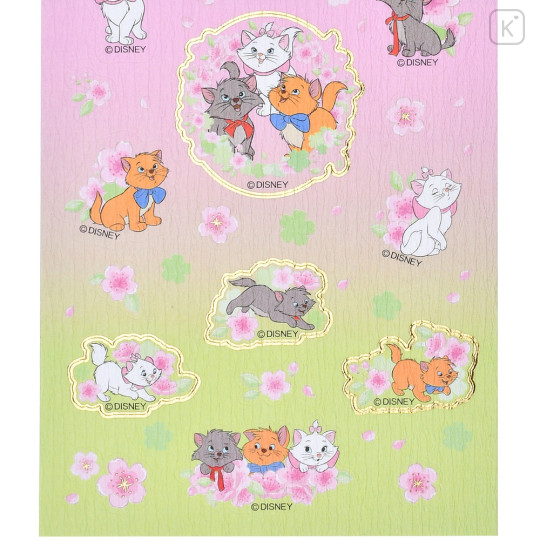 Japan Disney Store Sticker - Marie Cat / Sakura Series - 4