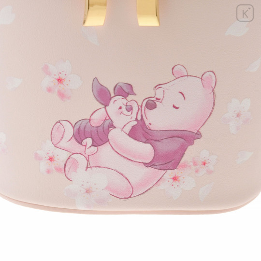 Japan Disney Store Vanity Pouch - Pooh Hug Piglet / Sakura Series - 4
