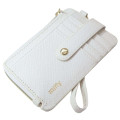 Japan Miffy Card Holder Purse with Reel - White - 2