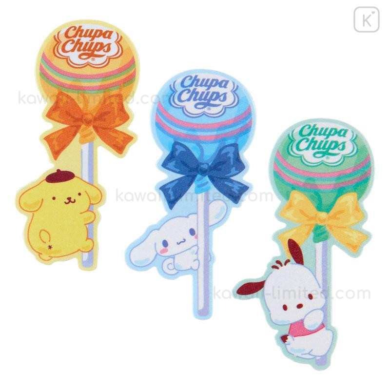 Sanrio Stickers Set Characters Chupa Chups Collaboration 30 Pieces