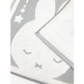 Japan Miffy Jacquard Mat - Sleeping Miffy / Grey & White - 2