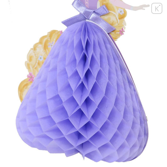Japan Disney 3D Princess Dress Greeting Card - Rapunzel - 3