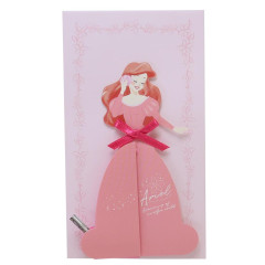 Japan Disney 3D Princess Dress Message Card - The Little Mermaid / Ariel