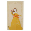 Japan Disney 3D Princess Dress Message Card - Belle - 1