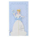 Japan Disney 3D Princess Wedding Dress Message Card - Cinderella - 1