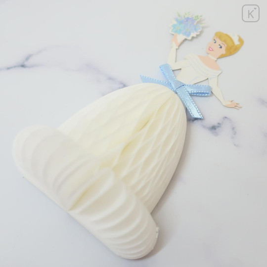 Japan Disney 3D Princess Wedding Dress Message Card - Cinderella - 3