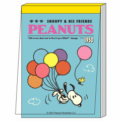 Japan Peanuts Mini Notepad - Snoopy / Live It Up