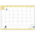 Japan Moomin A5 Planner Monthly Schedule Book - 2024 Starting Spring March / Little My - 2