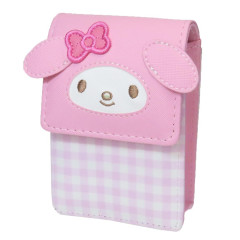 Japan Sanrio Small Accessory Case - My Melody / Gingham Pink