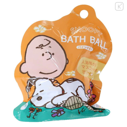 Japan Peanuts Bath Ball with Random Mascot - Snoopy / Pine - 1