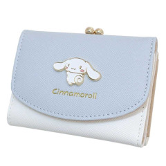 Japan Sanrio Trifold Wallet - Cinnamoroll / Blue & White
