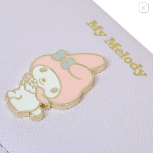 Japan Sanrio Trifold Wallet - My Melody / Purple & Pink - 6