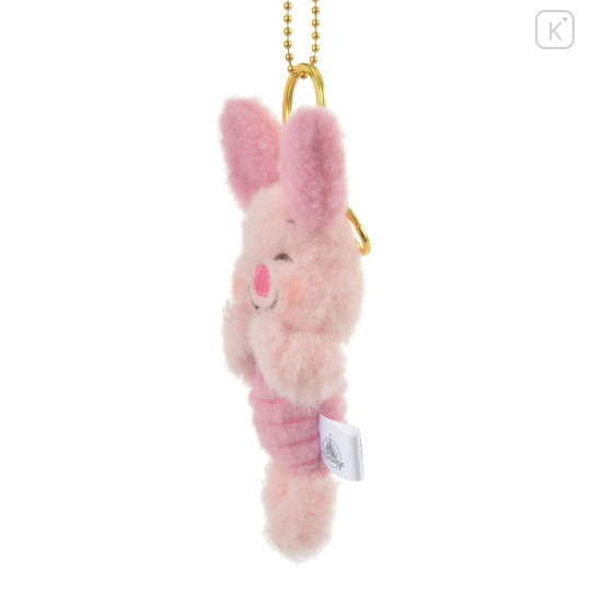 Japan Disney Store Fluffy Plush Keychain - Piglet : Illustrated by Lommy - 2
