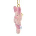 Japan Disney Store Fluffy Plush Keychain - Piglet : Illustrated by Lommy - 2