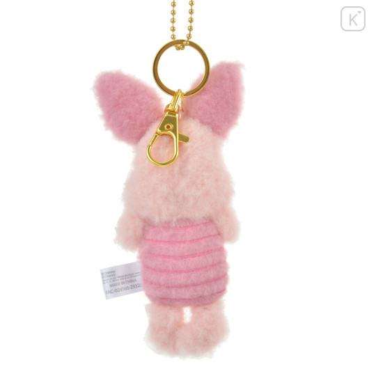 Japan Disney Store Fluffy Plush Keychain - Piglet : Illustrated by Lommy - 3