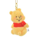Japan Disney Store Fluffy Plush Keychain - Pooh : Illustrated by Lommy - 1