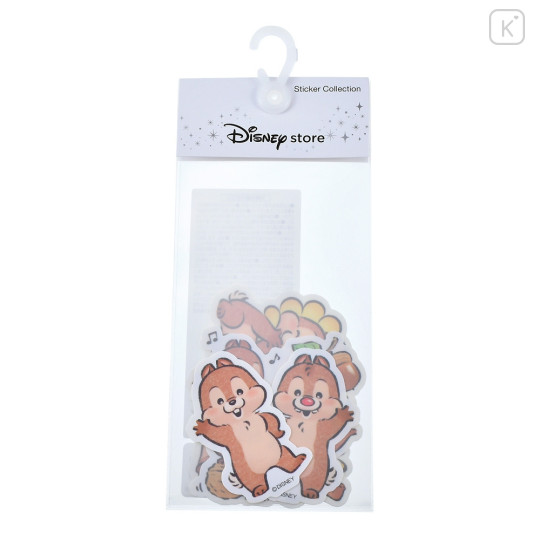 Japan Disney Store Die-cut Sticker Collection - Chip & Dale / Illustrated by Lommy - 1