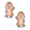 Japan Disney Store Die-cut Sticker Collection - Chip & Dale / Illustrated by Lommy - 5